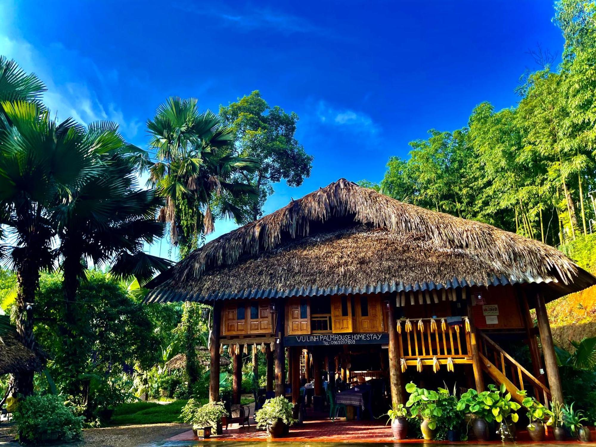 Vu Linh Palm House Homestay - Bungalow Yen Bai Eksteriør bilde