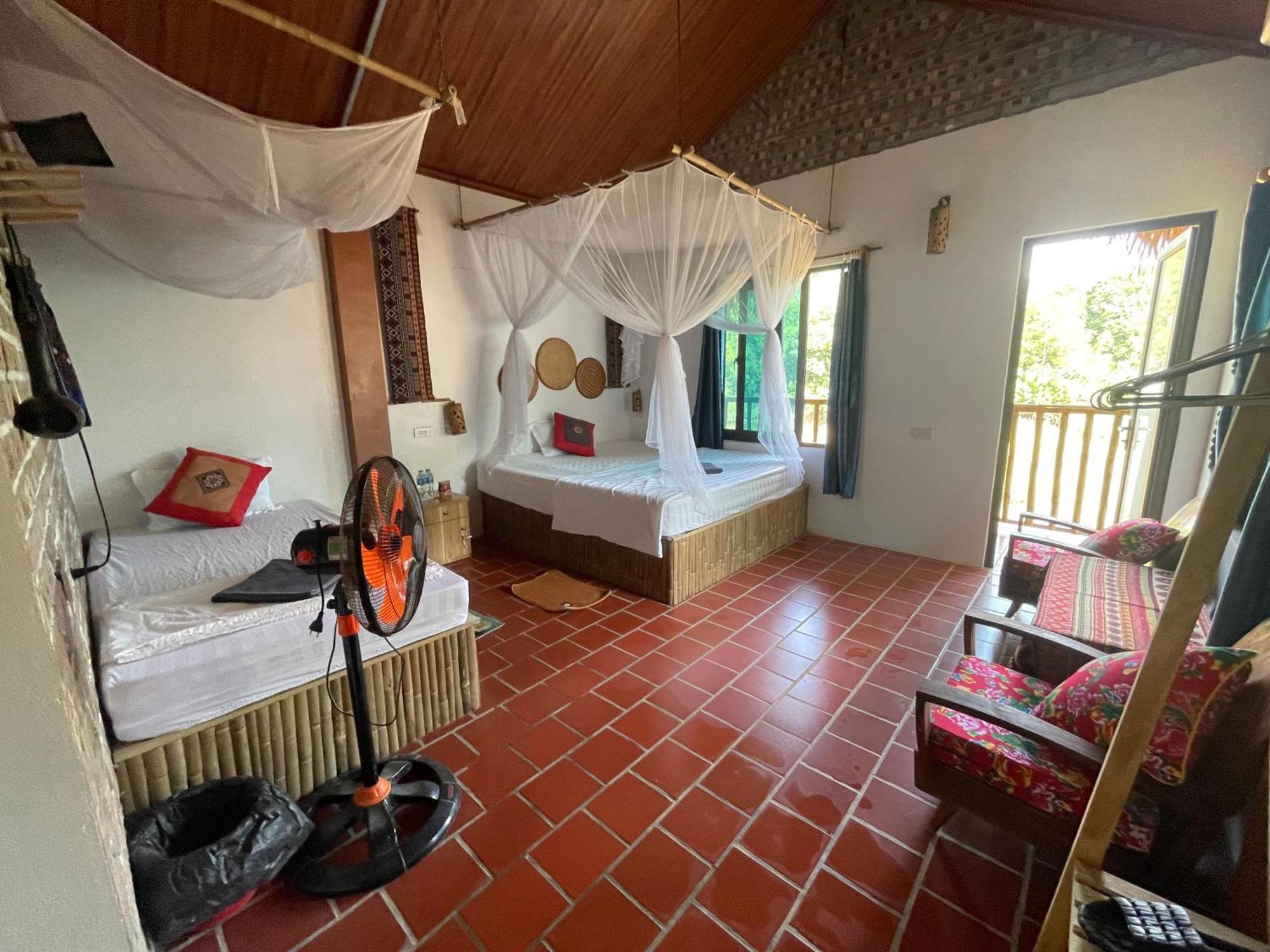 Vu Linh Palm House Homestay - Bungalow Yen Bai Eksteriør bilde