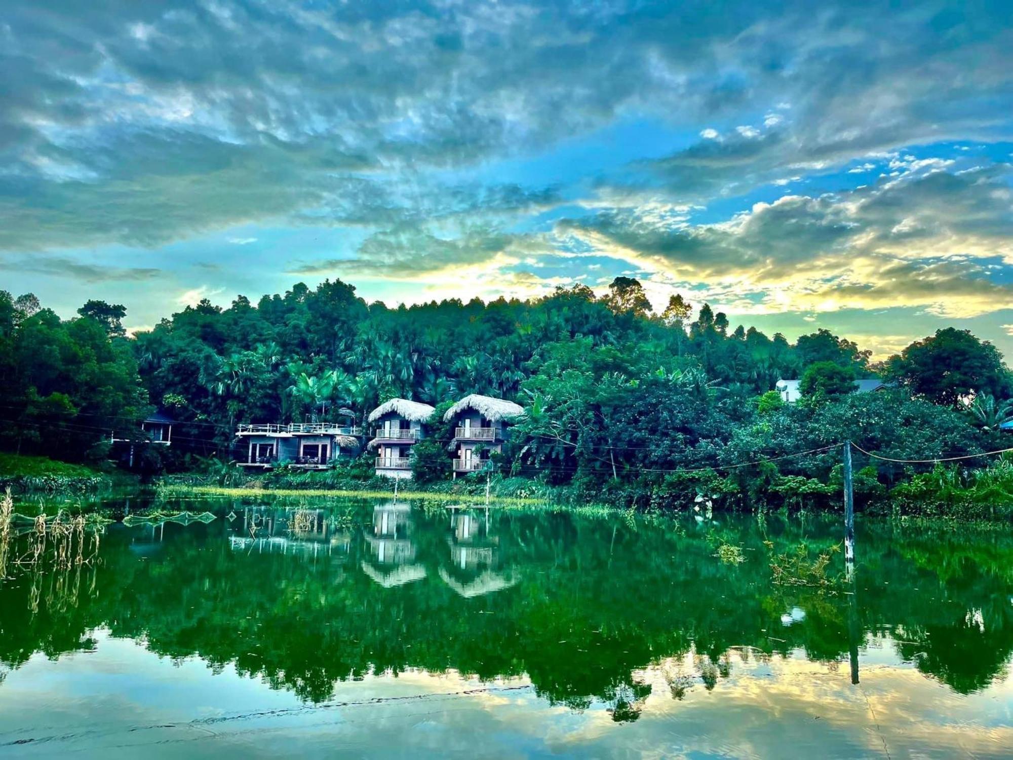 Vu Linh Palm House Homestay - Bungalow Yen Bai Eksteriør bilde