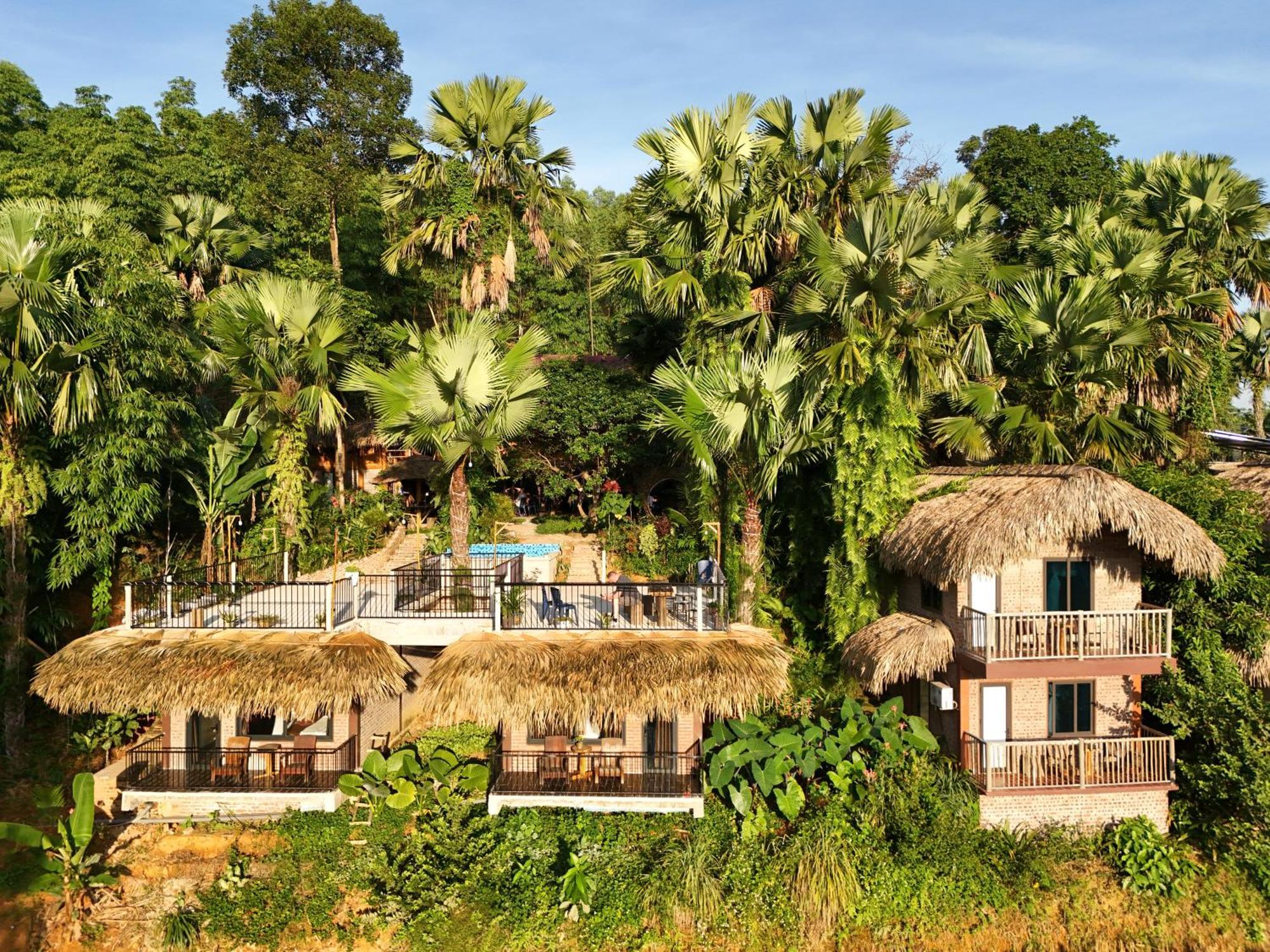 Vu Linh Palm House Homestay - Bungalow Yen Bai Eksteriør bilde