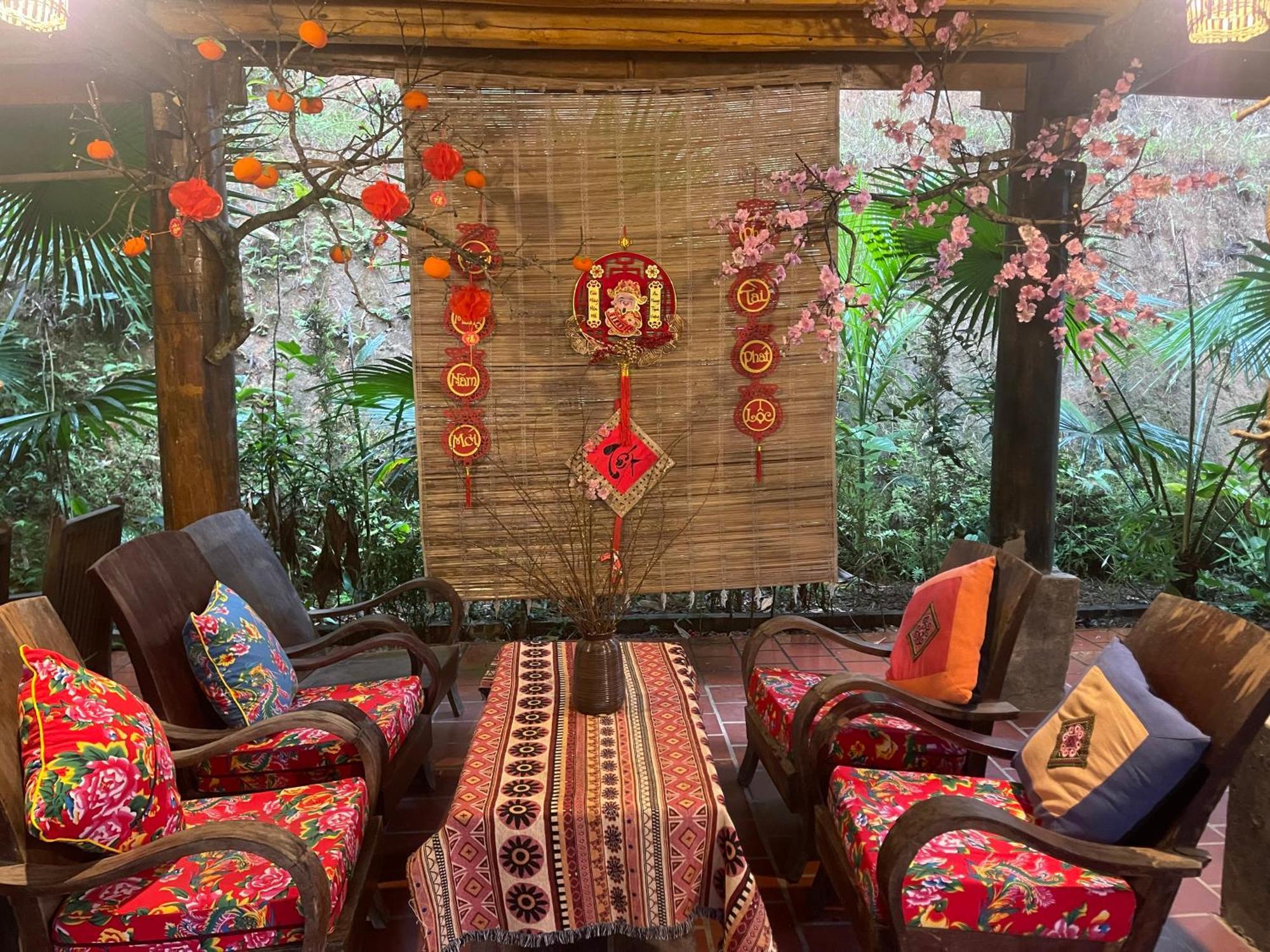 Vu Linh Palm House Homestay - Bungalow Yen Bai Eksteriør bilde