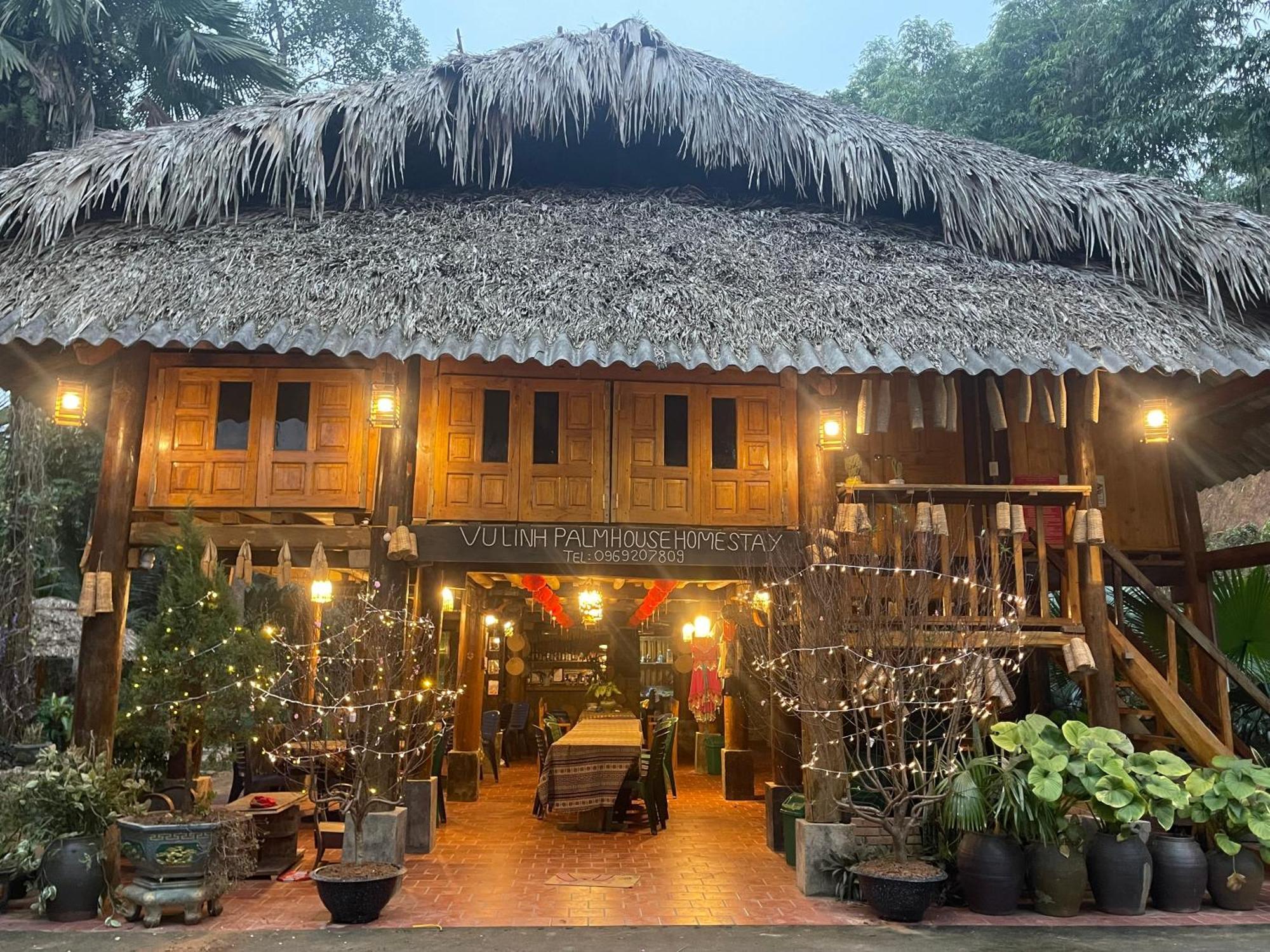 Vu Linh Palm House Homestay - Bungalow Yen Bai Eksteriør bilde